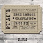 Get Our Example Of Vintage Train Ticket Template For Free Graduation Party Invitations Party Invitations Diy Graduation Invitations