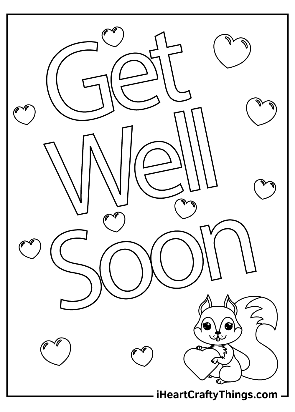 Get Well Soon Coloring Pages Updated 2023 