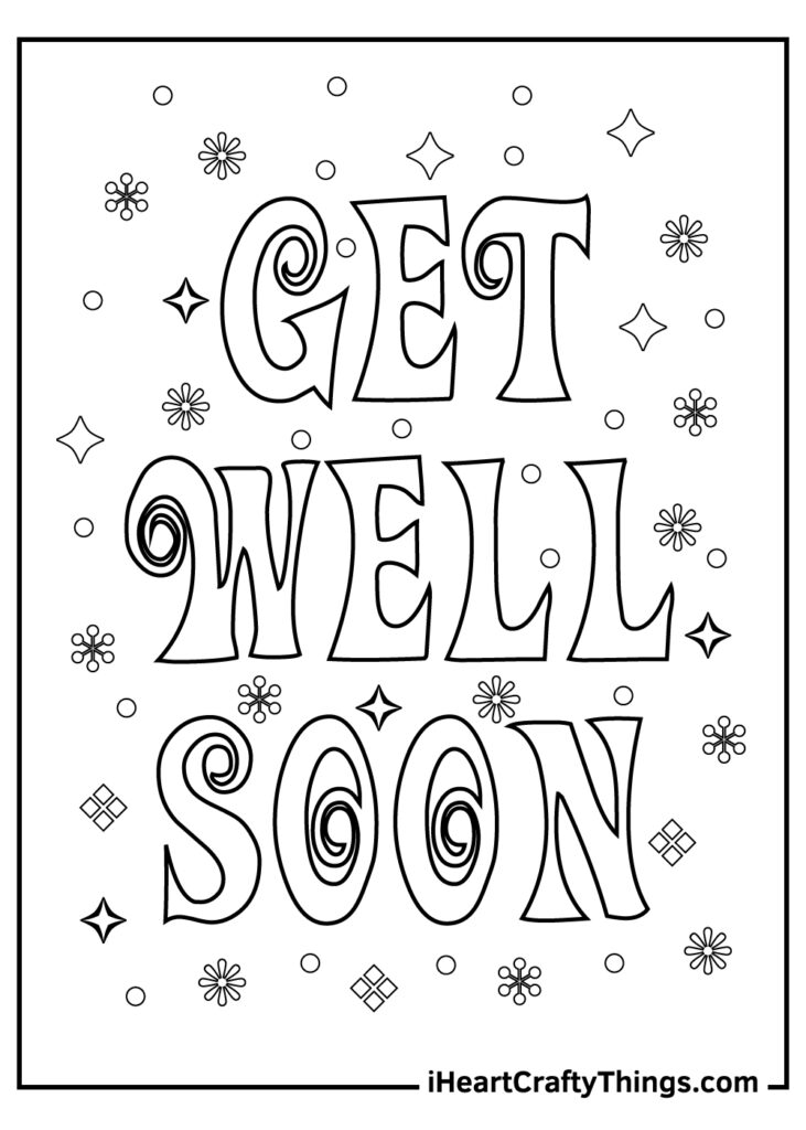 Get Well Soon Coloring Pages Updated 2023 