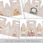 Gift Box Template PDF Print PNG JPG