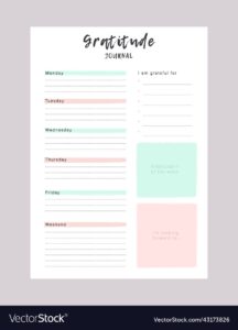 Printable Gratitude Template - Fillable Form 2023