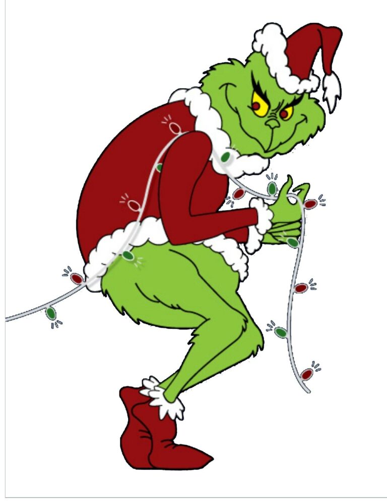 Grinch Color Template Grinch Christmas Grinch Stealing Lights Grinch ...