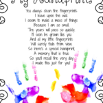 Handprint Poem Printable Messy Little Monster