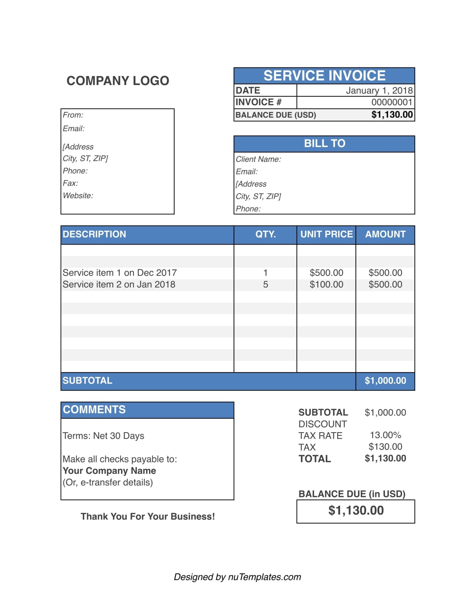 Handyman Invoice Template Handyman Invoices Nutemplates Fillable Form 2024 3195