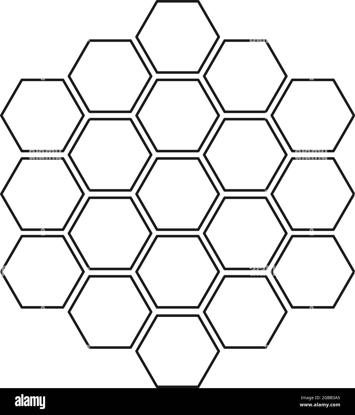 Hexagon Pattern Cut Out Stock Images Pictures Alamy