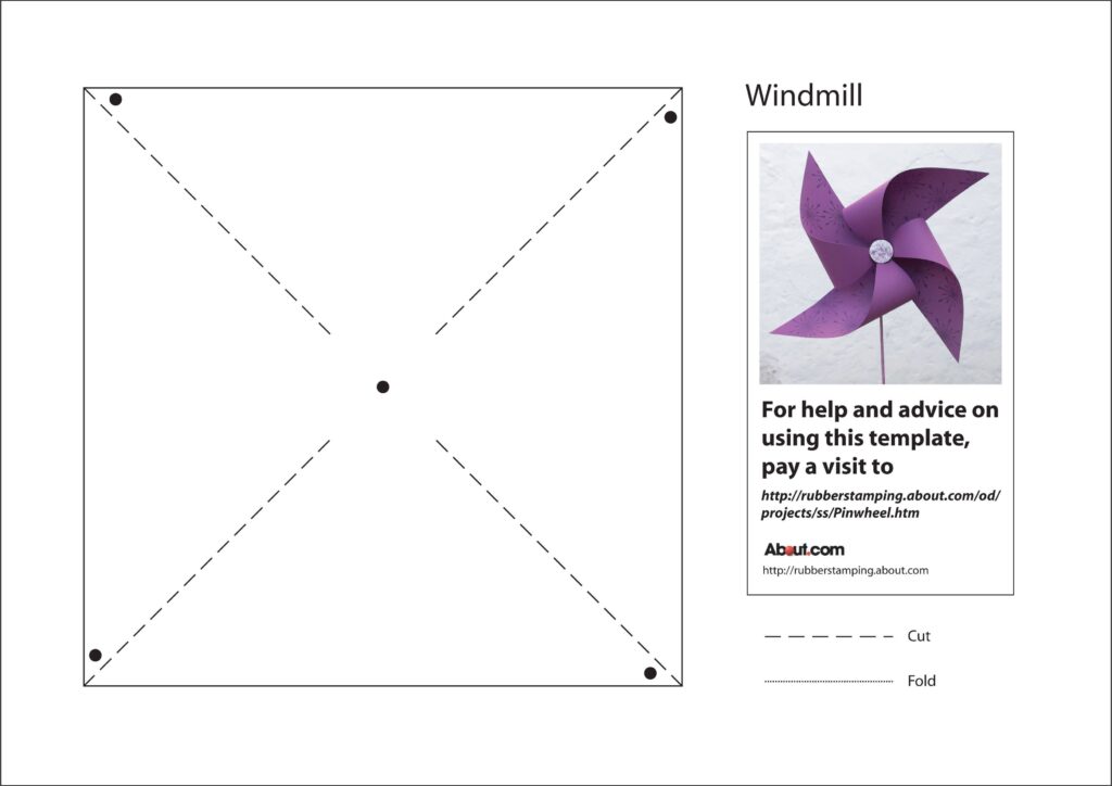 Printable Pinwheel Template