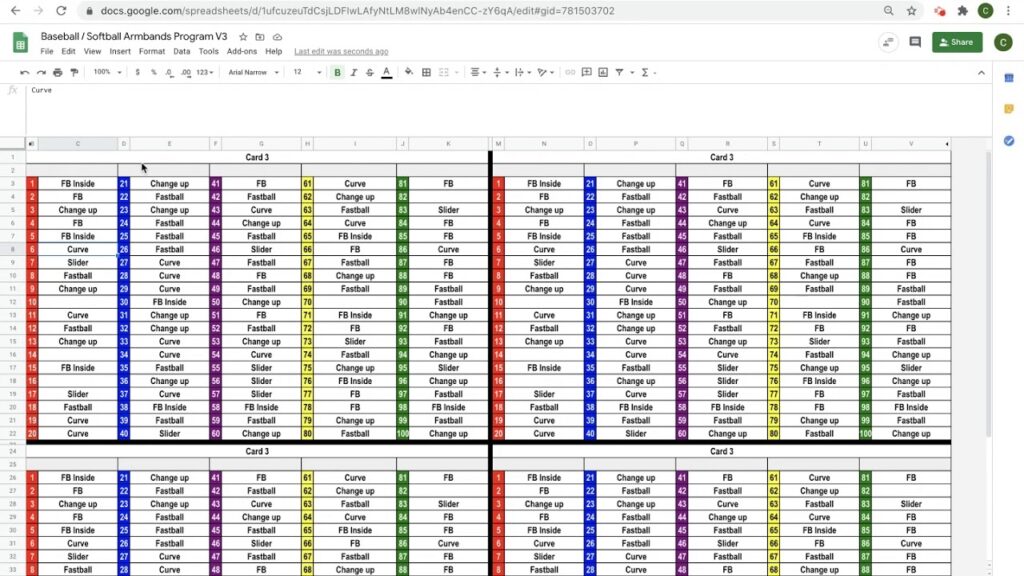 Printable Baseball Wristband Template Excel