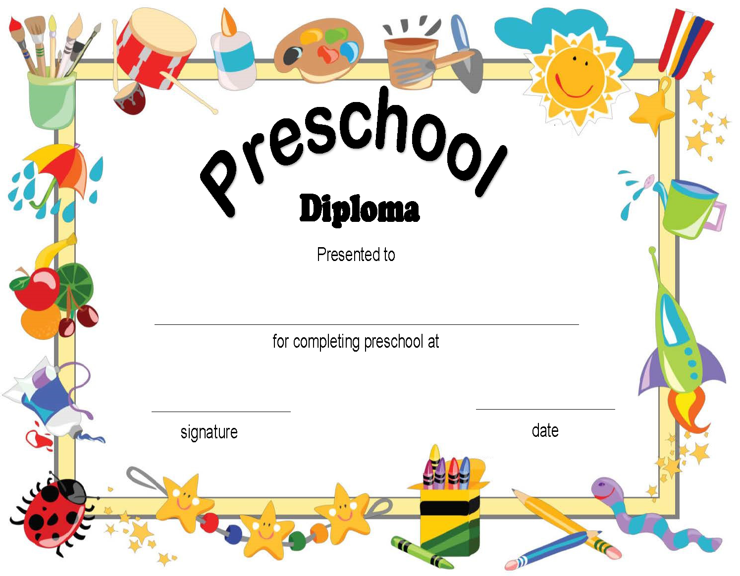 How To Make A Preschool Diploma Certificate Download This Preschool Diploma Certificat Graduation Certificate Template Preschool Diploma Certificate Templates