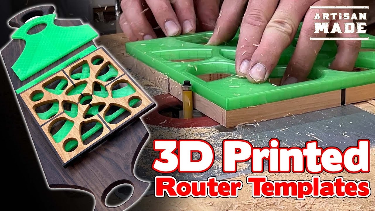 How To Make And Use 3D Printed Router Templates DIY Router Templates Woodworking Hacks YouTube