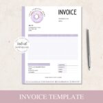 Invoice Template Donut Birthday Cake Bakery Invoice Form Etsy de