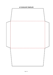 Kostenloses A7 Envelope Template Printable - Fillable Form 2024
