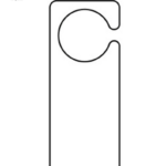 Kostenloses Door Hanger Template