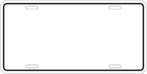 Printable License Plate Template - Fillable Form 2024