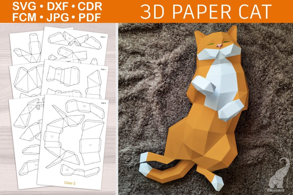 3d Paper Crafts Templates Free Printable