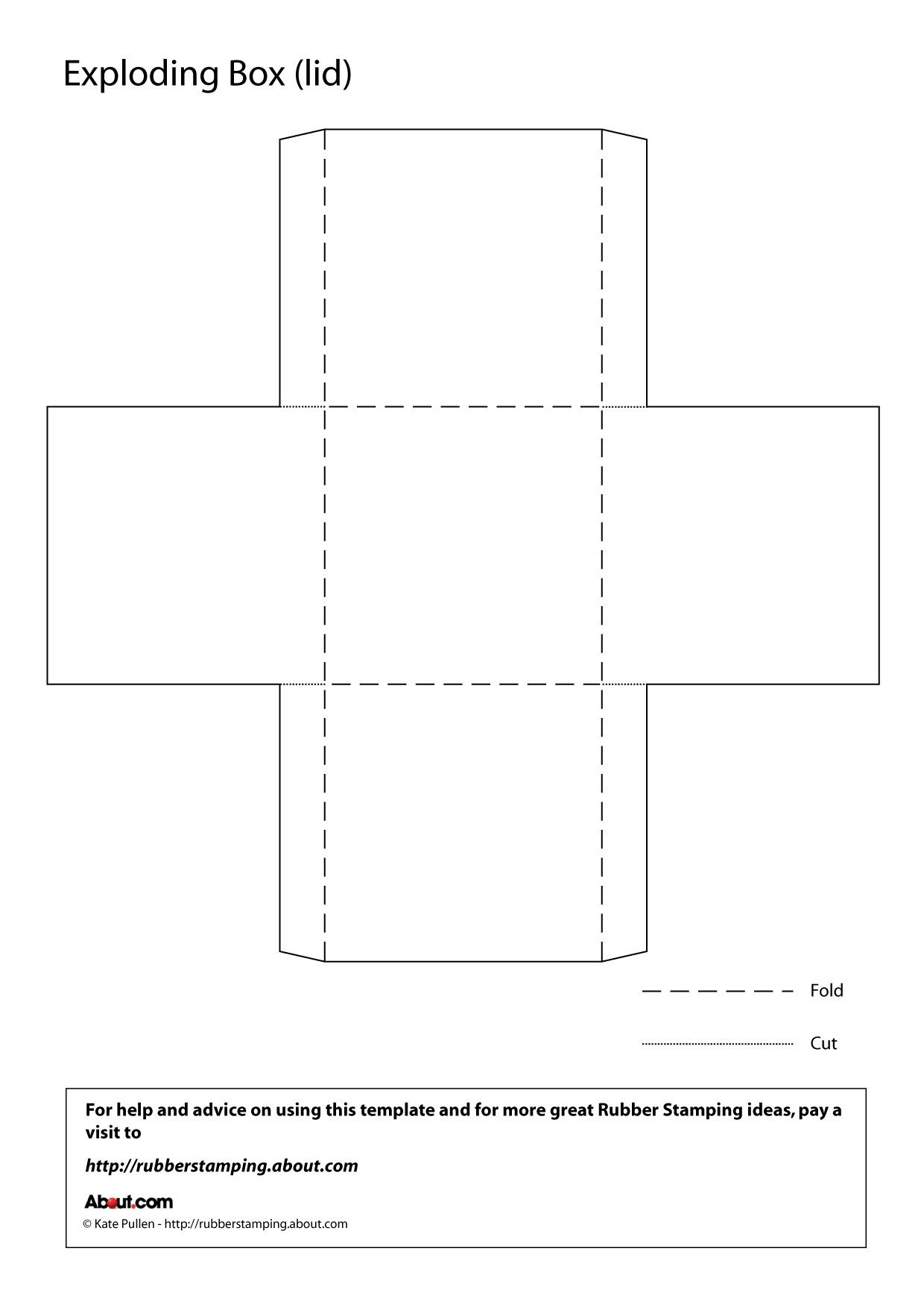 Make An Exploding Box With This Free Printable Template Fillable Form
