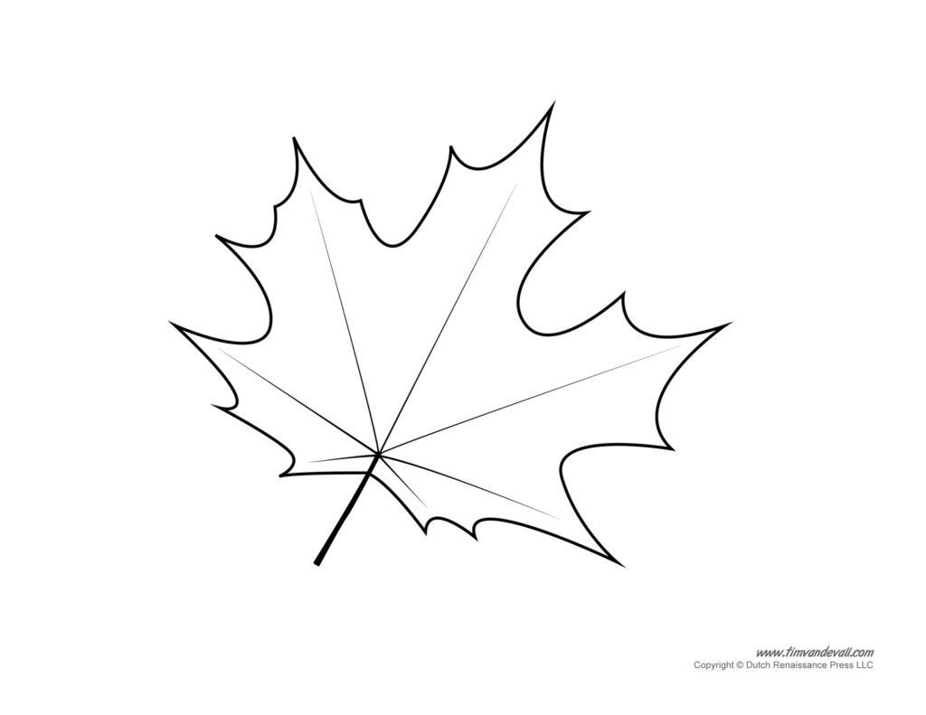 Printable Maple Leaf Template Fillable Form 2023