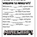 Minecraft Mad Lib Printable Games For Kids Woo Jr Kids Activities Writing Games For Kids Printable Games For Kids Minecraft Activities