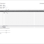 Monthly Timesheet Template For Excel And Google Sheets