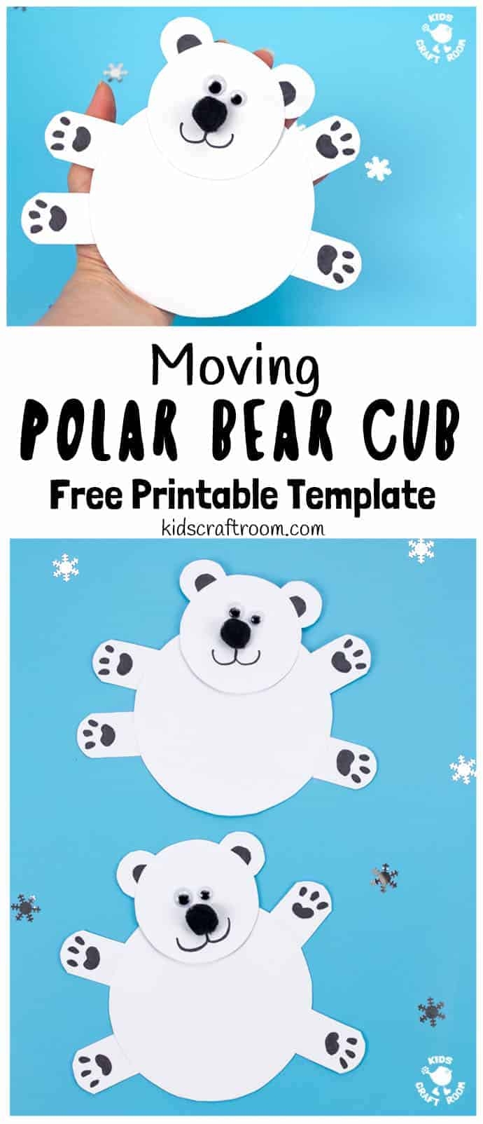 Moving Polar Bear Cub Craft Kids Craft Room