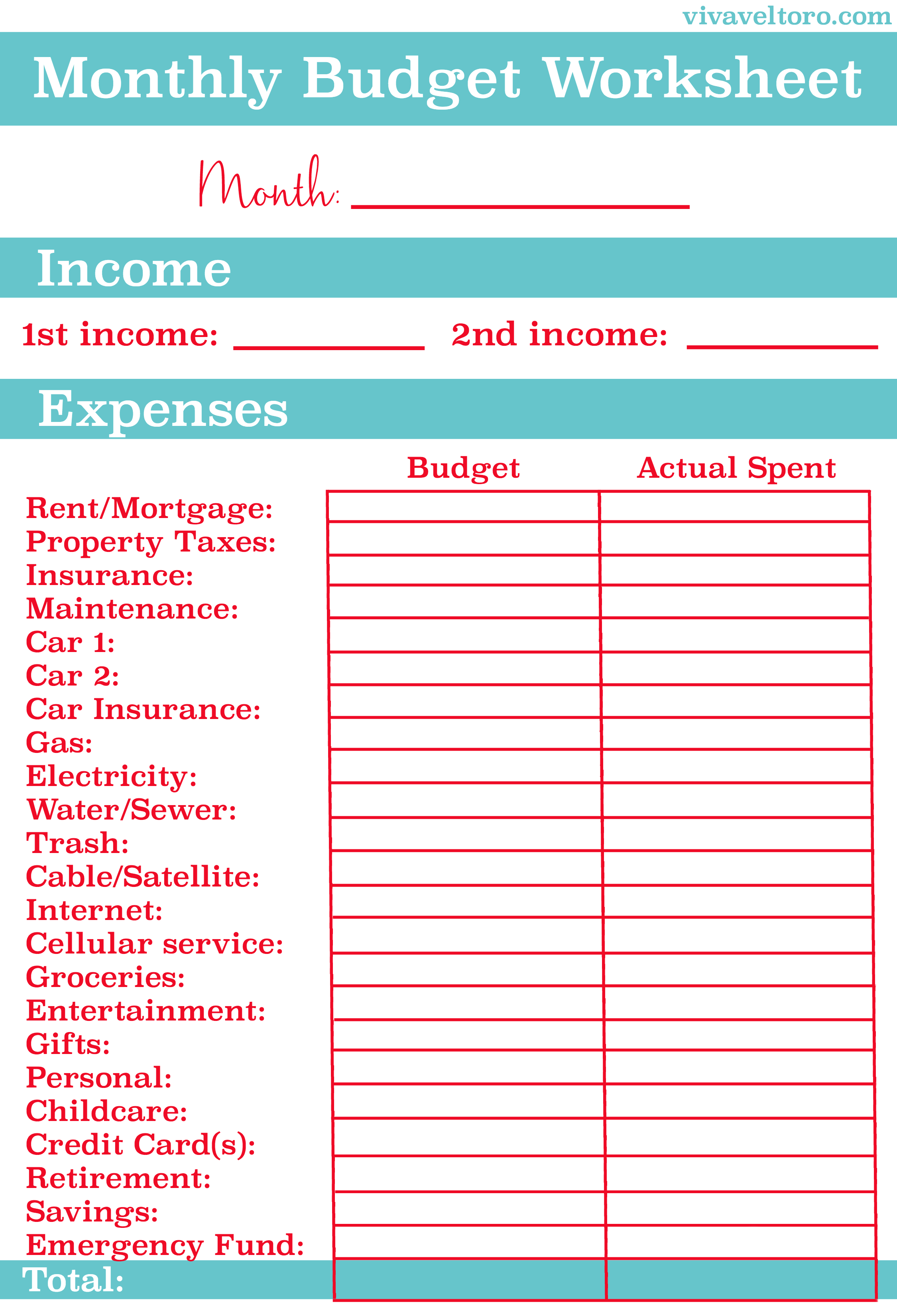 New Free Monthly Budget exceltemplate xls xlstemplate xlsformat excelformat microsofte Budgeting Worksheets Monthly Budget Worksheet Budget Template Free