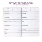 NOTARY JOURNAL For Notary Public Records Customizable Etsy