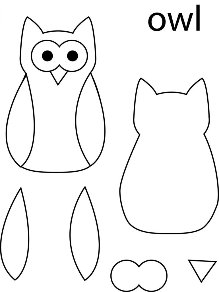 Simple Owl Template Printable