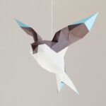 Paper Bird DIY Bird Paper Craft Template Instant PDF Etsy