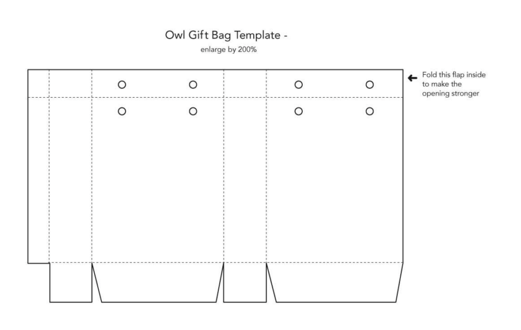 Printable Paper Bag Template