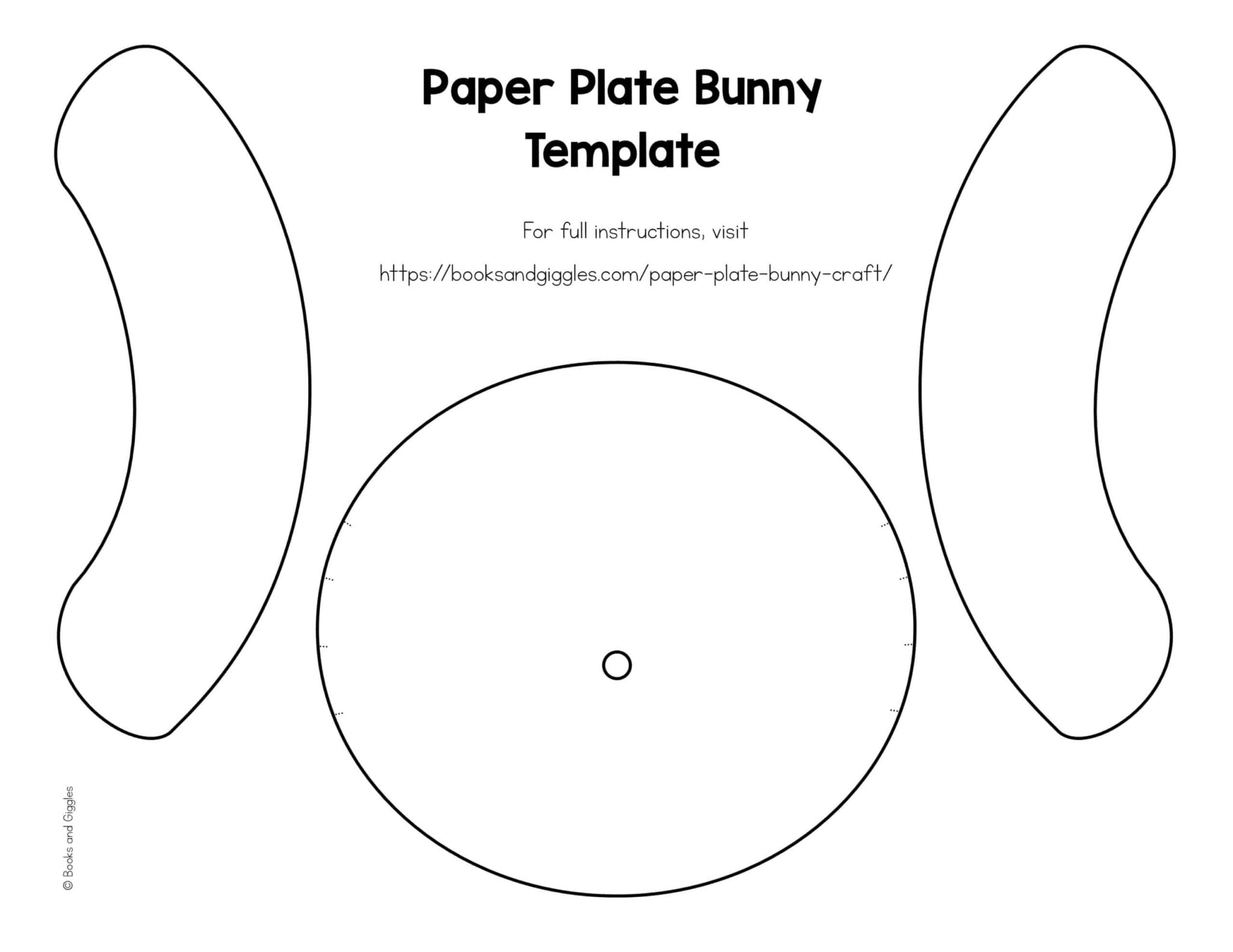 Paper Plate Bunny Craft With Free Template Fillable Form 2023