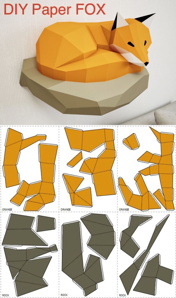 3d Paper Crafts Templates Free Printable