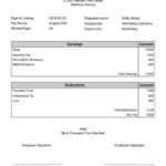 Payslip Sample Template Paysliper