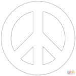 Peace Sign Coloring Page Free Printable Coloring Pages