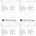 Phone Message Template Fill Out Sign Online DocHub