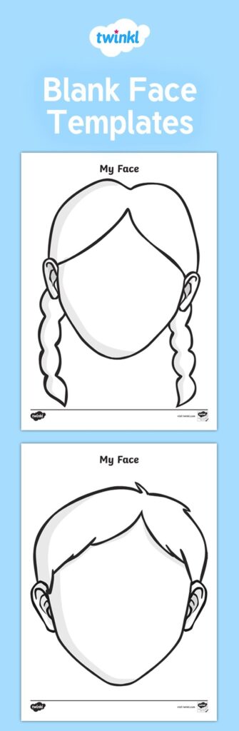 Free Printable Child Face Template