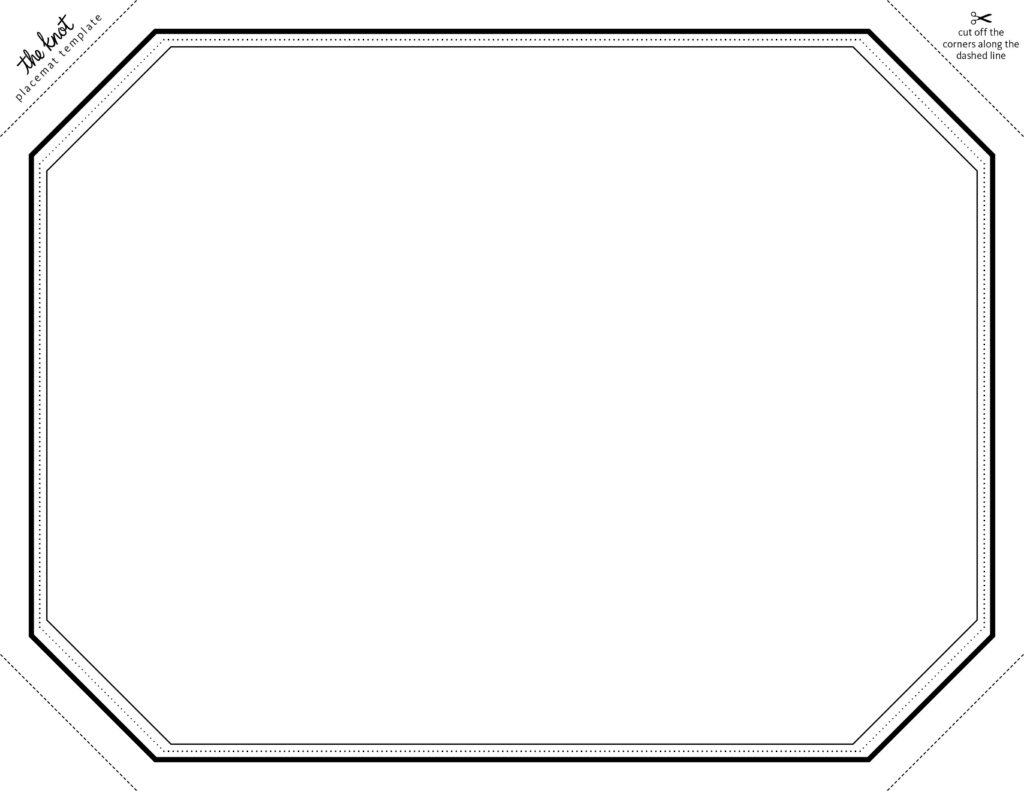 Printable Placemat Template