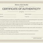 Printable Authenticity Certificate Design Template In PSD Word