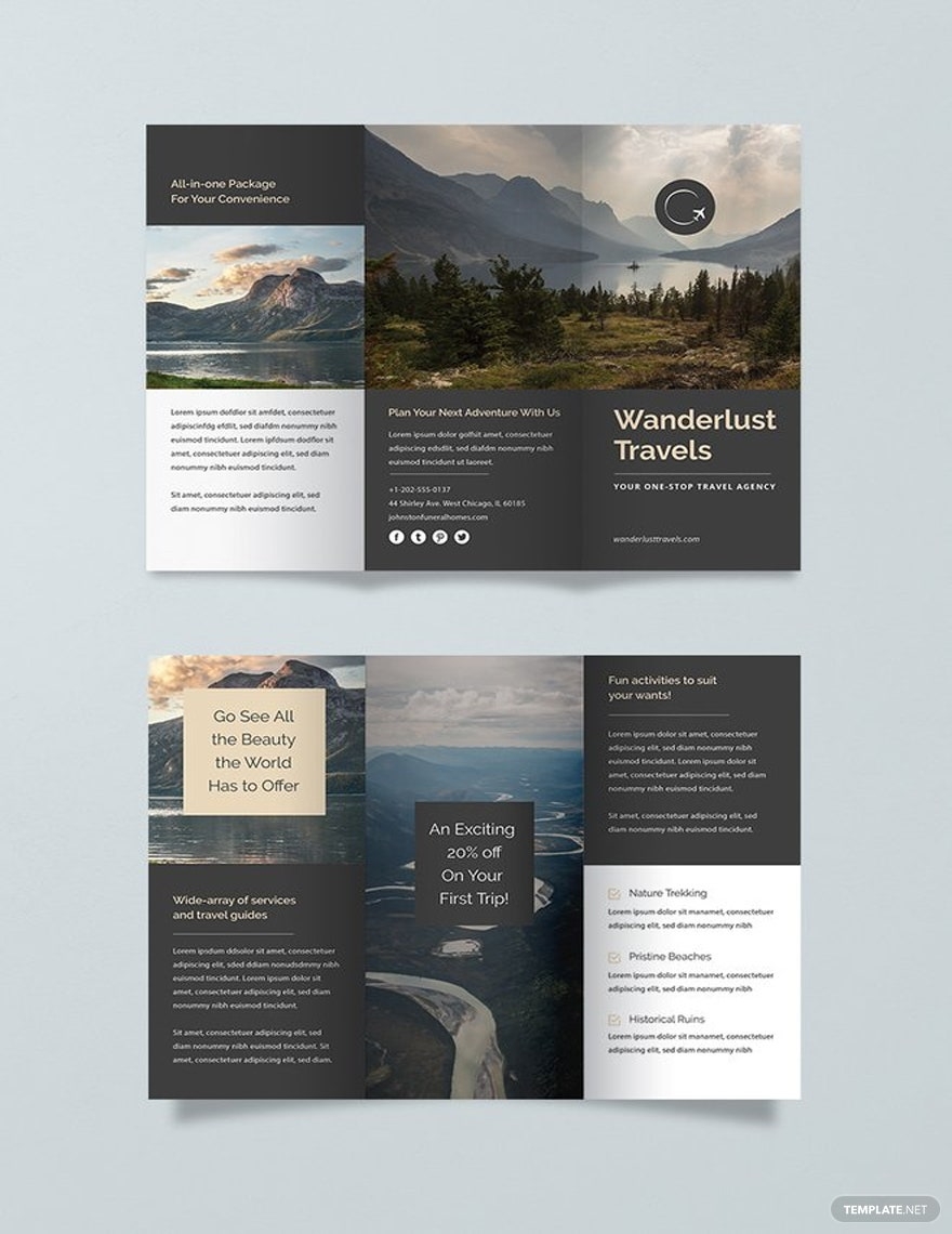 Printable Brochure Templates Design Free Download Template