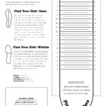 Printable Child Chart Shoe Size Chart Kids Baby Shoe Size Chart Toddler Shoe Size Chart