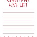 Printable Christmas Lists 25 FREE Printables Printabulls