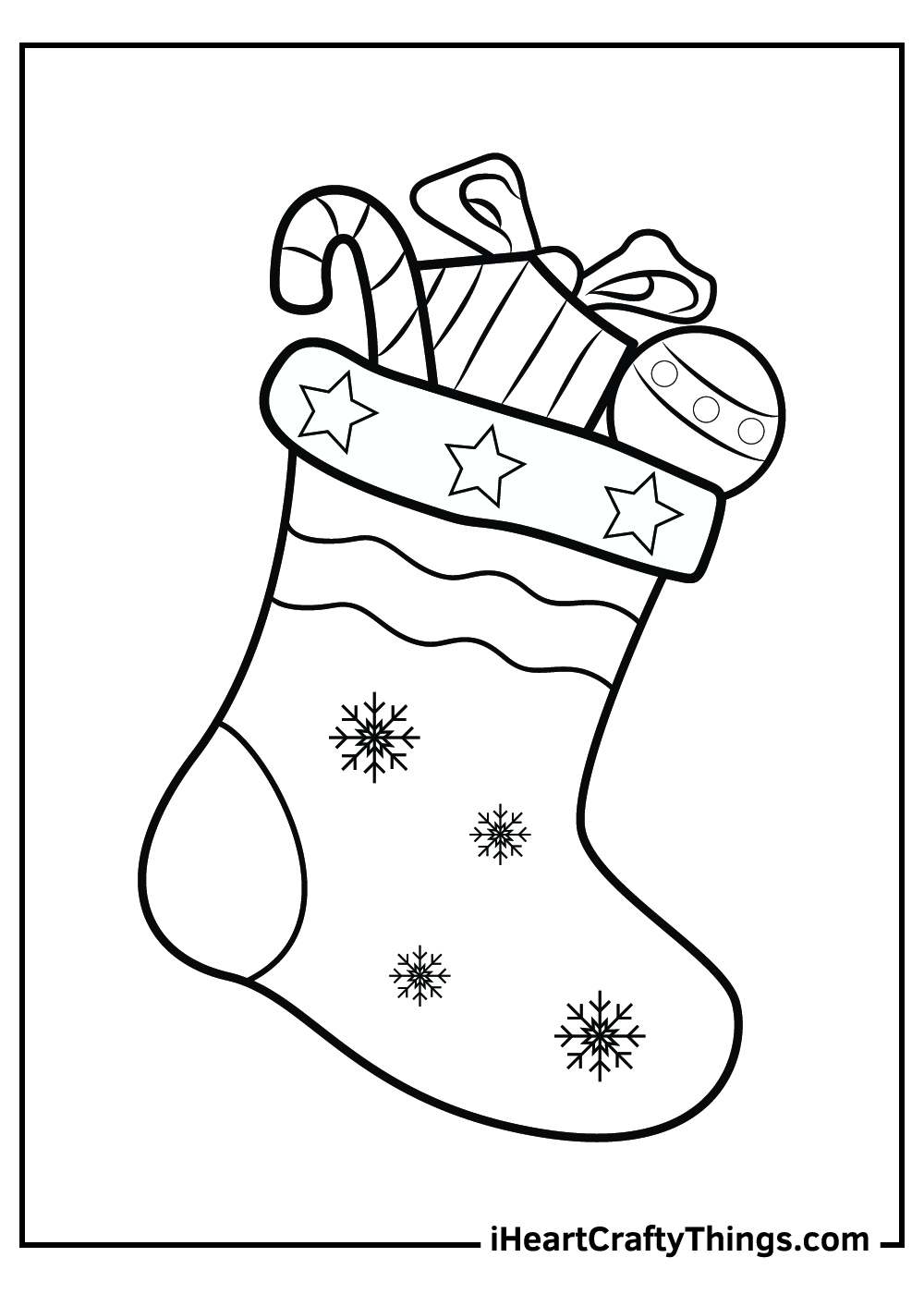 Printable Christmas Stocking Coloring Pages Updated 2023