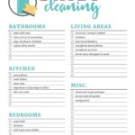 Printable Cleaning Checklists For Daily Weekly And Monthly Cleaning