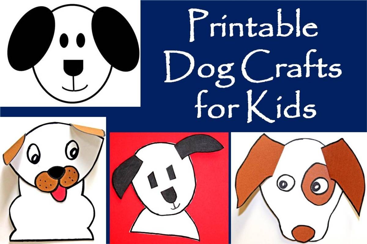 Printable Dog Patterns With Simple Shapes For Kids Crafts FeltMagnet