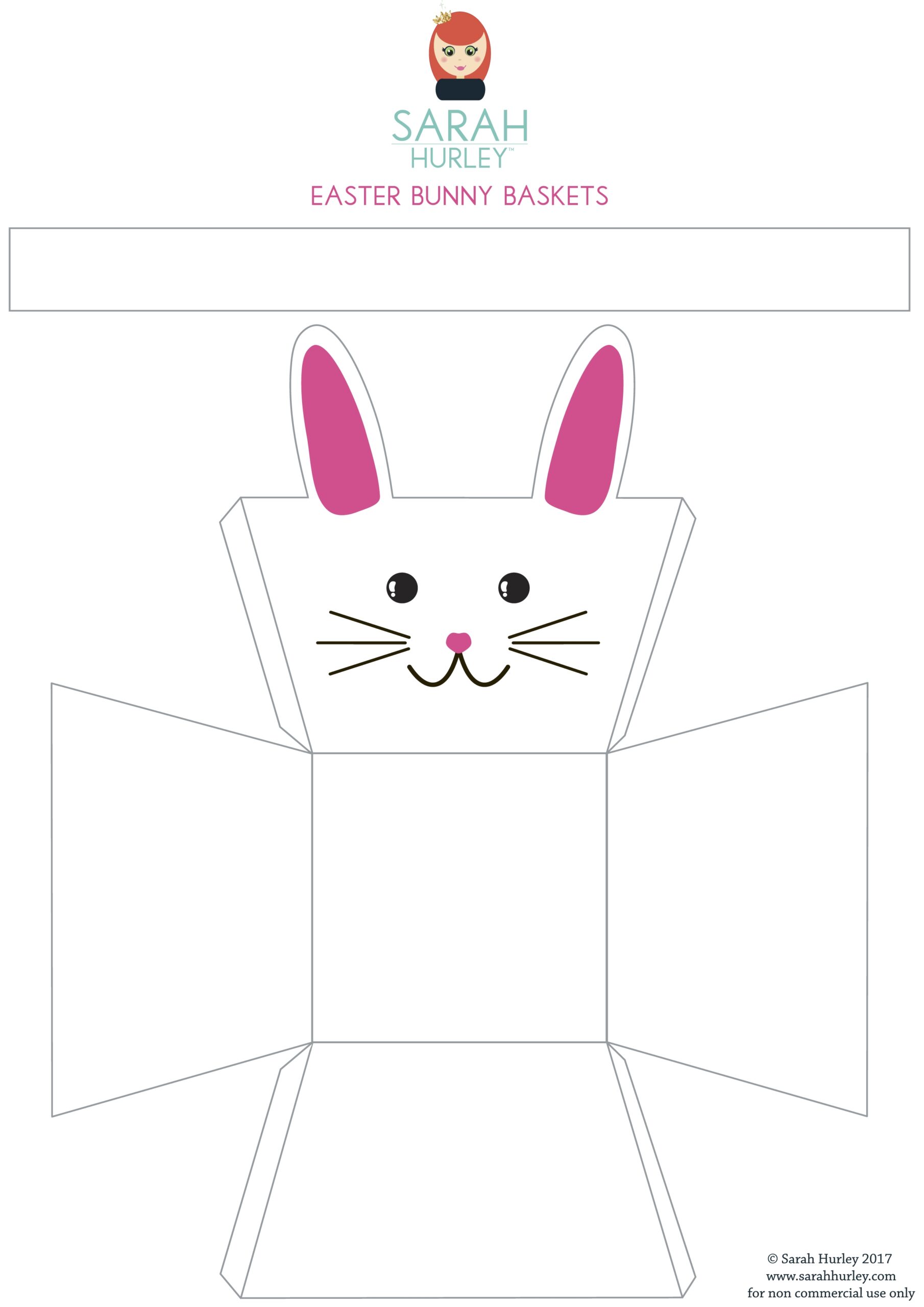 Printable Easter Bunny Baskets Sarah Hurley Blog