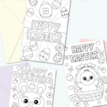 Printable Easter Cards To Colour Messy Little Monster