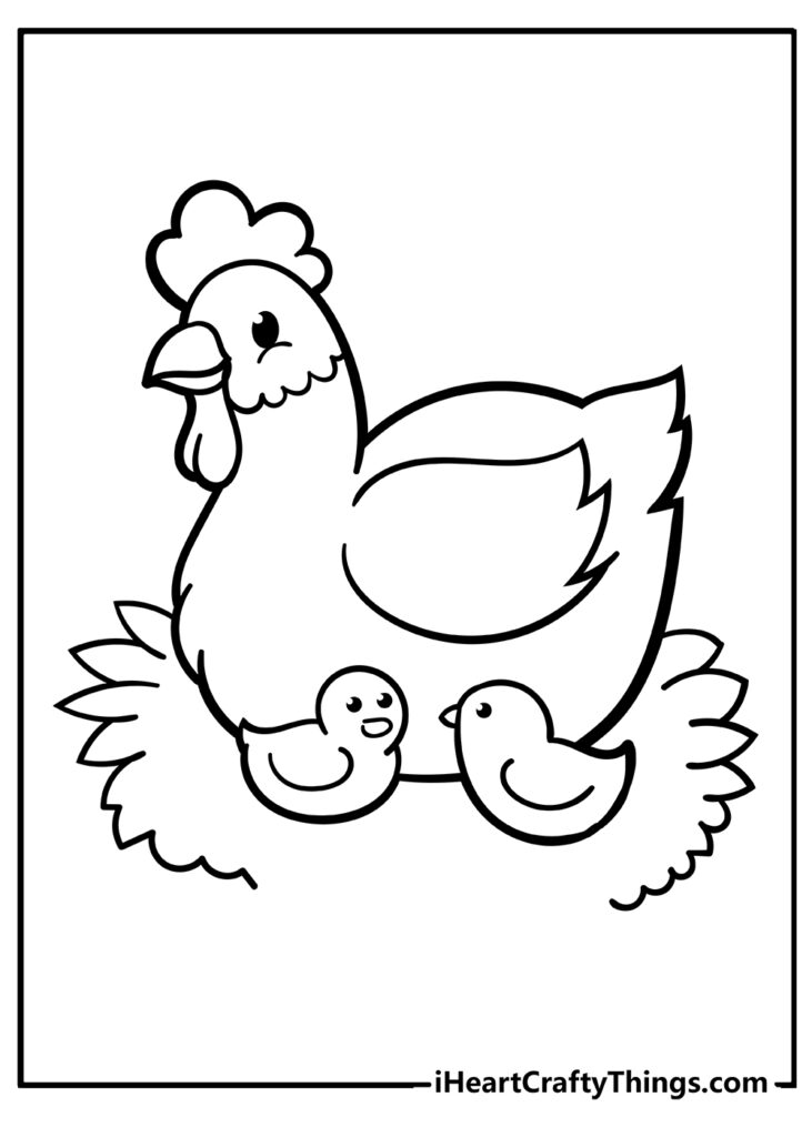 Printable Farm Animal Coloring Pages Updated 2023 