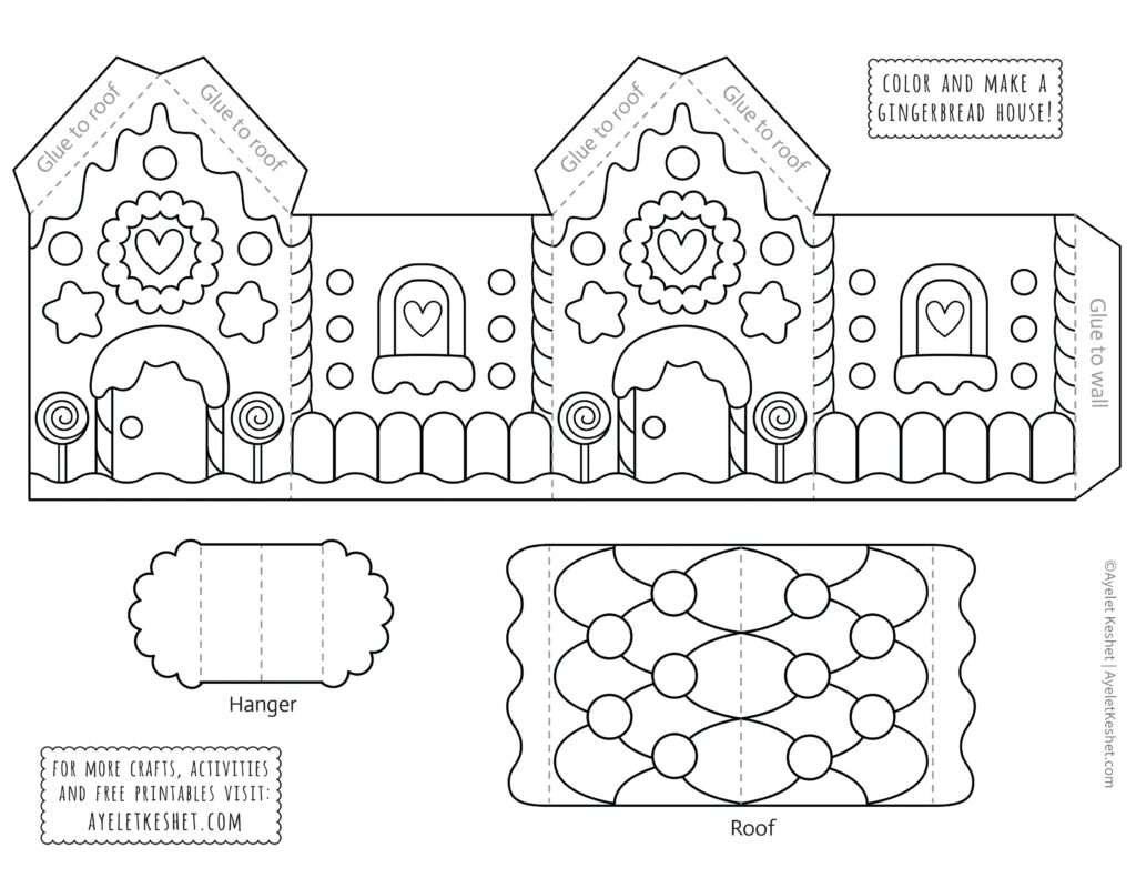 Gingerbread House Templates Printable