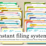 Printable Instant Home Filing System 27 File Cards Index Etsy de