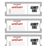 Printable Movie Tickets Pdf Fill Online Printable Fillable Blank PdfFiller