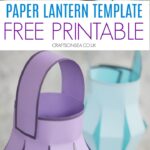 Printable Paper Lantern Template Crafts On Sea