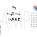 PRINTABLE POUNDS Weight Loss Bullet Journal And Tracker Etsy de